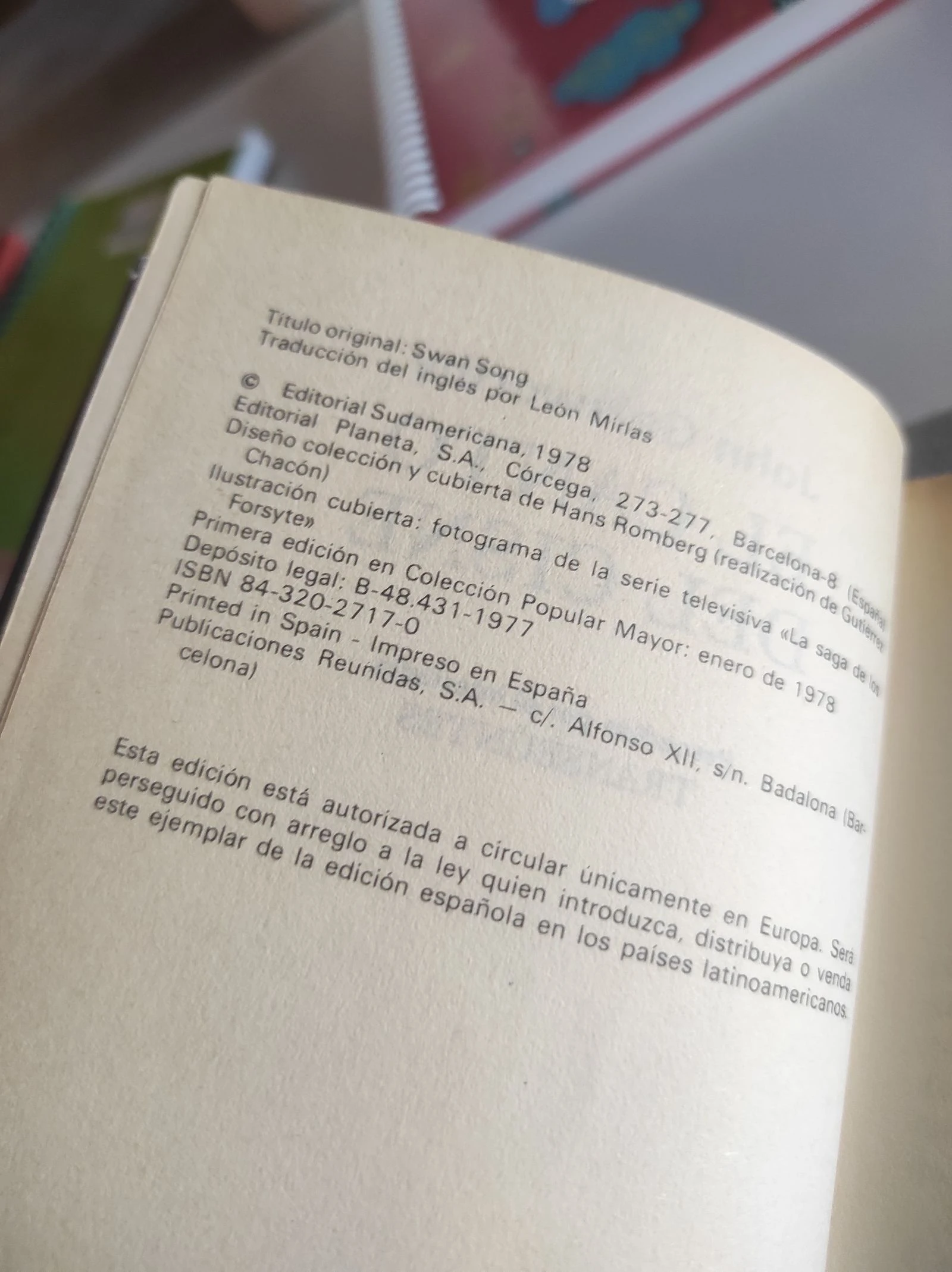 Het zwanenzang, John Galsworthy 1978 – photo 5